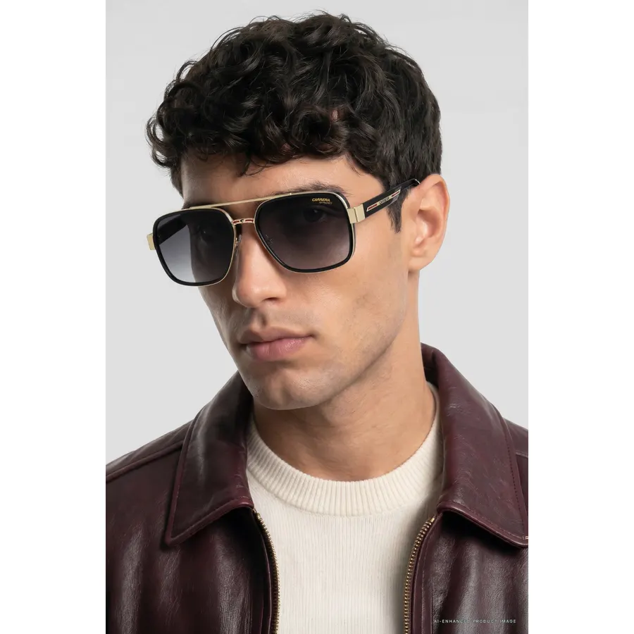 Gafas Carrera puestas, imagen producida con AI Photoshoots